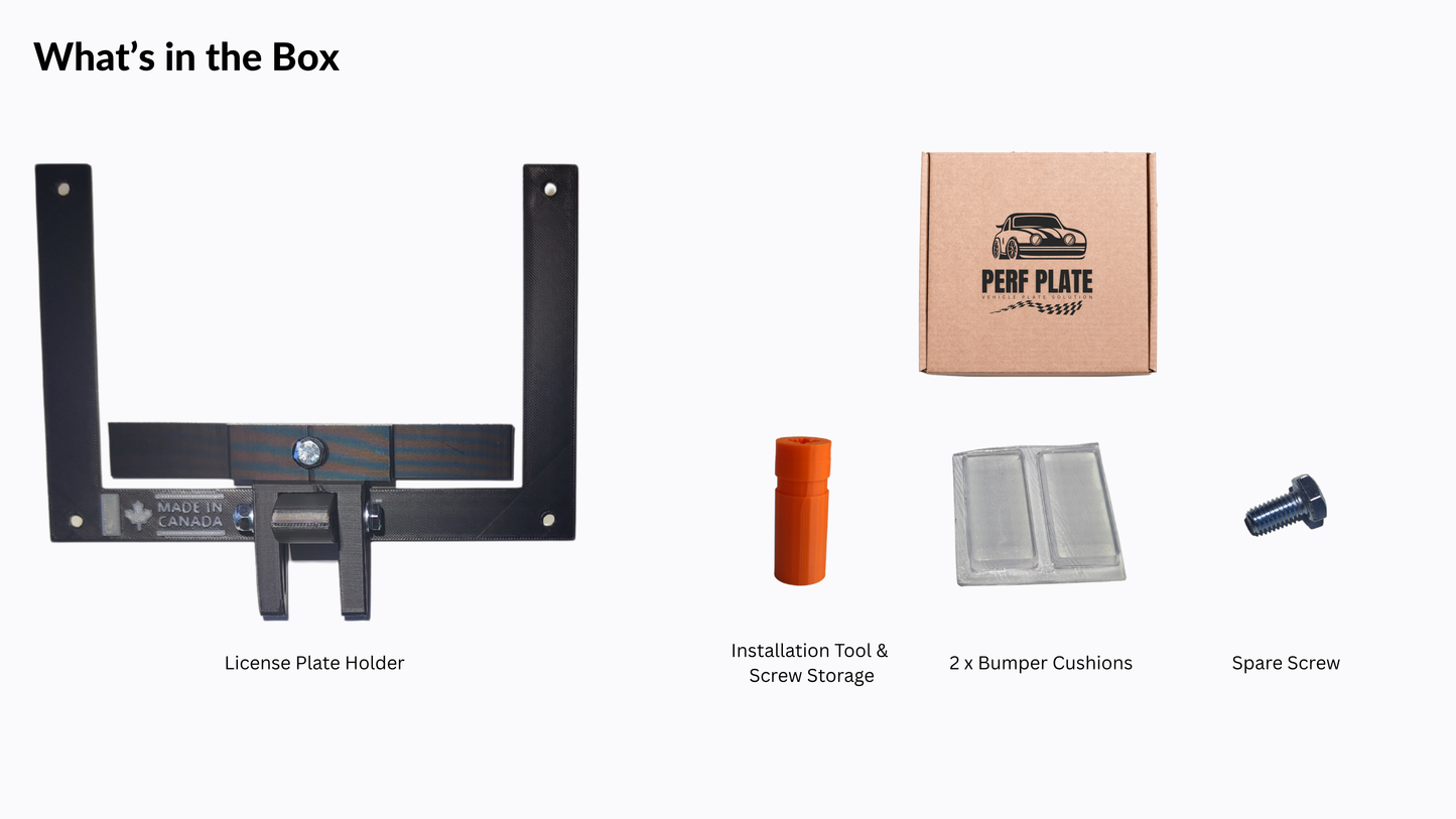 Front License Plate Holder – Minimalistic, Invisible, No Drill